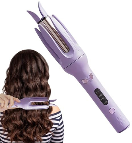 Ferri arricciacapelli per capelli, Ferro arricciacapelli | Ferro arricciacapelli bigodino automatico antiscottatura,Bacchetta arricciacapelli a botte rotante, strumenti per arricciare i capelli con fe
