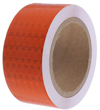 FIXOSHEE 1rouleau Bande Réfléchissante Autocollante Ruban Avertisseur De Sécurité Pour Extérieur Et Intérieur Application Facile Sur Toutes Idéale Pour Véhicules Remorques Et