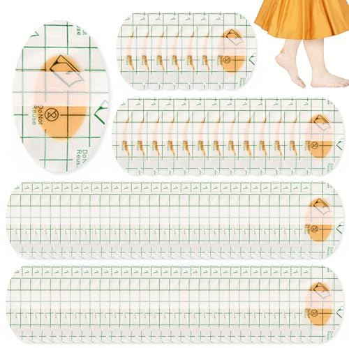 fengxuanwl 80 Stück Blasenpflaster Ferse, Hydrokolloid Pflaster, Unsichtbare Wandern Gel Pflaster, Schutzhaut Extra Starken Schutz Bei für Blasen,Laufen,Wandern, Spazierengehen