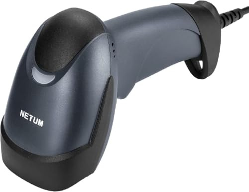 NETUM Scanner di codici a barre USB Lettore di codici a barre portatile cablato 1D CCD Scanner Gun per supermercato, minimarket, magazzino -NT-M3