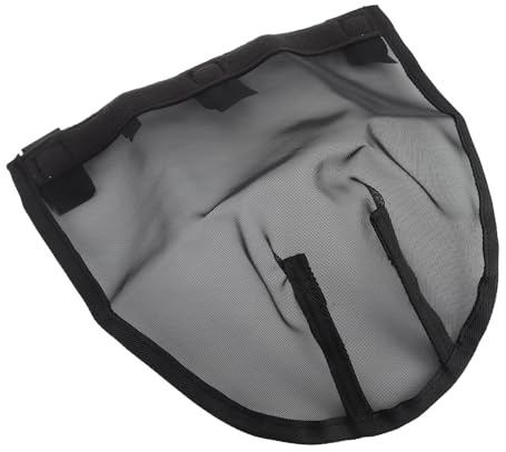 KIMISS Máscara de Nariz de Caballo Transpirable: Cubierta Ajustable contra Moscas para Protección de la Cara del Caballo, Diseño de Nailon Duradero con Mayor Comodidad (M)