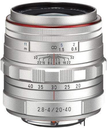 Pentax HD DA F2.8-4ED DC WR Limited K-Mount Objektiv (20-40 mm) silber