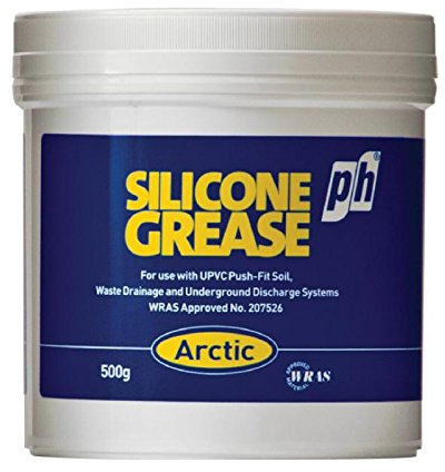 Genuine 1x 500g Arctic Silicone Grease Tub Clear Paste -50░C - 200░C Lubrican...