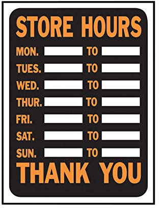 Hy-Ko Plastic Signs, 12” x 8.5”, Durable Long-Lasting Contrasting Posted Signs for Outdoor Use for Businesses, Property, Clear & Easy to Read Informational Display