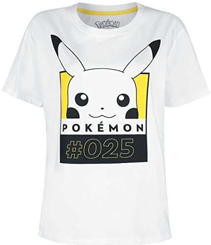 Pokemon Damen Pokémon, Blanco, One Size