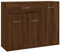 vidaXL Sideboard, Kommode mit viel Stauraum, Schrank mit 1 Schublade 3 Türen, Mehrzweckschrank Anrichte für Wohnzimmer, Braun Eiche-Optik Holzwerkstoff