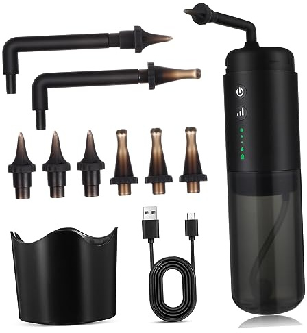 BCOATH Irrigatore Auricolare Elettrico Metodo Di Lavaggio Kit Per Pulizia Del Cerume Diversi Ugelli Di Ricambio Detergente Per Orecchie