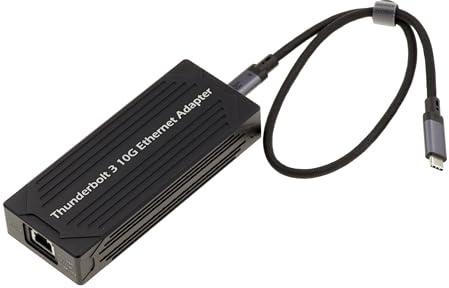 KALEA-INFORMATIQUE USB Thunderbolt 3 10G a 10 GIGABIT ETHERNET 10G 5G 2.5G 1G 100Mb Cable Adaptador de Red con Controladores Intel JHL6340 y AQC107