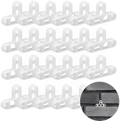 100 T-Shaped Positioning Pieces, 10mm Spacers, Patio Spacers, Spacers, Decking Spacers, 10mm Tile Spacers, 10mm Packers, Floor Tile Spacers, Tile Spacers, for Diy Paving Tiling Wall Tiler Garden Slabs