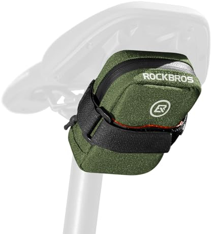 ROCKBROS Borsa da Sella Bici, Borsa Sottosella MTB, Borsa Sella Bicicletta da Corsa, Borsa Bici Posteriore Leggera, Borsa Piccola con Capacità 0,35 L, Accessori per Ciclismo