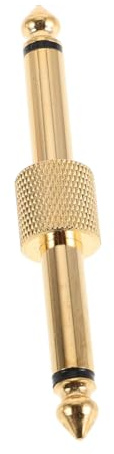 TOYZFRIENDY Adattatore Audio Professionale in Rame Placcato Oro per Pedali Effetto Chitarra Connettore Maschio Soluzione Compatibilità Interfacce Audio Resistente e Affidabile per Chitarra