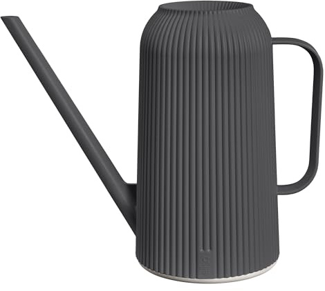 Elho Vibes Fold Watering Can 1.7ltr - Annaffiatoio Piccolo - 100% Plastica Riciclata - L25.2 x B7.4 X H21 - Nero/Anthracite