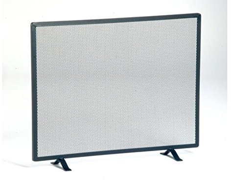 FIREFIX 125/4NO Funkenschutzgitter mit Gittergeflecht, Stahl schwarz, 650 x 520 mm (BxH)