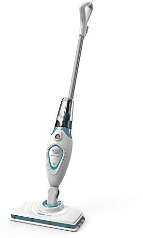 BLACK+DECKER FSM1605 Lavapavimenti a Vapore, con Panno e Tappetino di Rimessaggio, 1300 W