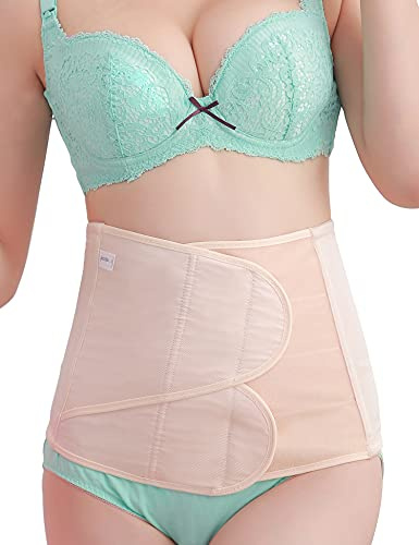 Artist Seyo C Section Recovery Belt Postpartum Belly Band Wrap Abdominal Binder Post Partum Women Belly Belt Beige X-Large