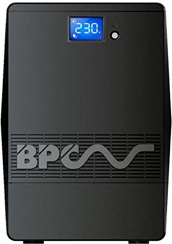 BPC Energy UPS Power Supply UK, Computer Uninterruptible Power Supply Units - 1500VA /900Watts UPS with Battery Backup, 3 IEC Outputs for Surge Protection Ideal for Home or Office, 2 Year Warranty