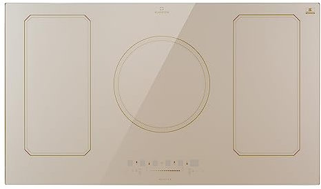 Klarstein Electric Cooker, Hot Plate for Cooking, 5 Ring Electric Hob Grill Plate Warmer, 7200w x5 Table Top Induction Hob w/Smart Touch Control, Digital Display, & Timing Function - 240v