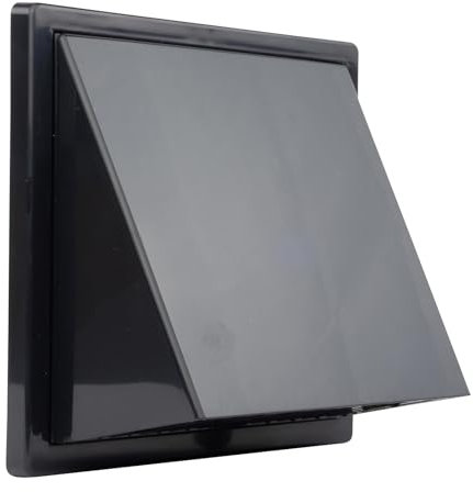 Lüftungsgitter Wetterschutzhaube Ablufthaube Lüftungsrohr ABS Ø 80-160 VONLIS Ø 160 mm graphit