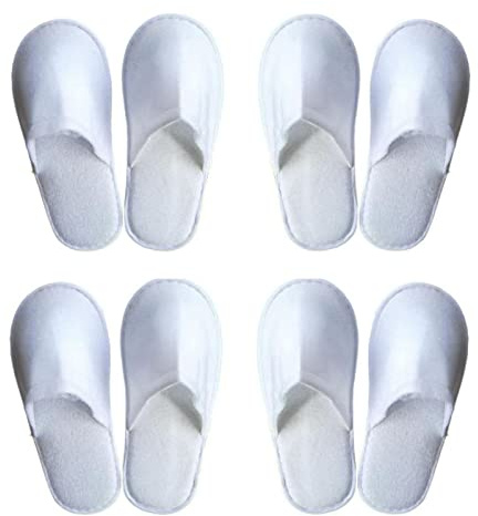 Kiuiom Pantoufles d'invités, pantoufles en tissu éponge, pantoufles d'hôtel, pantoufles de bain, pantoufles pour hôtel, spa, maison, invités, voyages, femmes et hommes