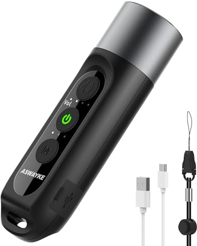 aswayke Electronic Whistle Highest IPX5 Maximum Sound 125db Battery 1000mAh Black for Coaches Teacher, Sports Whistle