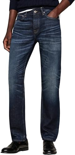 Tommy Hilfiger Herren Jeans Hose Regular Fit Straight Leg, Blau (Two Years Owned), 38W/34L