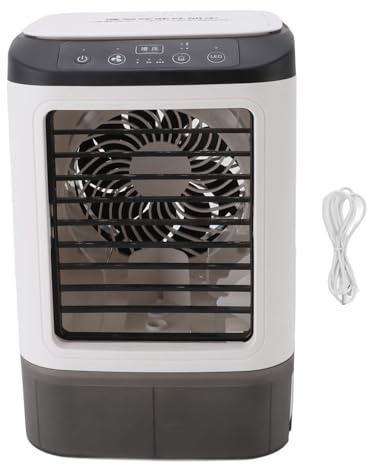 TOPINCN Bärbar Luftkonditionering, 12W USB -driven Personlig Luftkylare med 900 Ml Vattentank, 3 i 1 Mini AC för Kylning Av Fuktande Dimning Som Passar Hemrumsbilskontoret