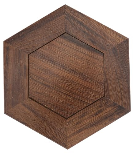 NUOBESTY Base portaoggetti in Legno massello per Vaso di Fiori Decorativo, piedistallo espositivo Rotondo Artigianale, Supporto per Oggetti da Collezione in Soggiorno e Studio