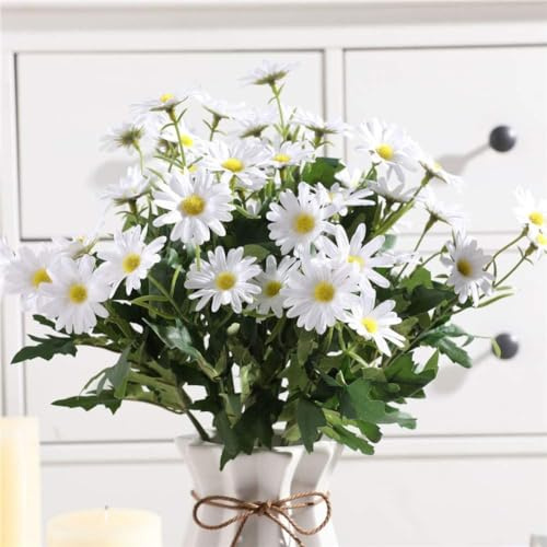 Gumolutin - Ramo de Flores Artificiales de Seda para decoración de centros de Mesa