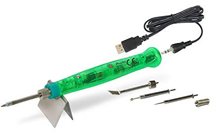 Pro'sKit Herramienta de postprocesamiento 3D – Soldador alimentado por USB en kit completo para acabado, reparación y acabado, especialmente para impresiones 3D