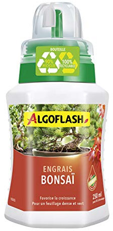 Algoflash Engrais Bonsaï, Bouchon Doseur Inclus, 250 ml, ALIBONZ250