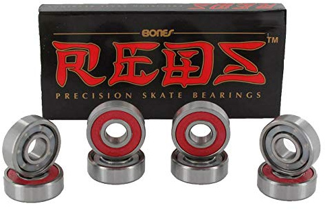 BONES Reds Skateteboard-Kugellager, hohe Qualität, 8 Stück
