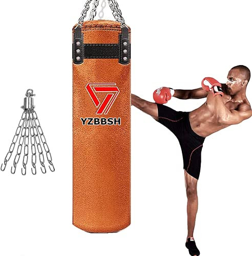 Boxsack Set Erwachsene Kinder Boxsack Hängend Boxtraining Sandsack für Boxtraining Sandsack, Kampfsport Dekompression Sandsäcke 80cm,100cm,120cm,140cm,160cm,180cm (Ungefüllte),Fur,180cm