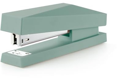 Miquelrius - Kontorshäftare, Kompatibel med 24/6 häftklamrar, Kapacitet att häfta upp till 20 ark, Ergonomisk design, Storlek 122 x 60 x 76,5 mm, Idealisk för daglig användning på kontor, Grön