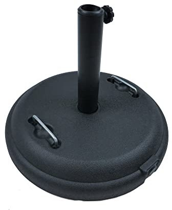 MaxxGarden - Pied de Parasol (22kg) - Pied de Parasol Balcon avec béton - Pied de Parasol pour parasols en Porte-à-Faux avec Support de Tube réglable - Pied de Parasol en Plastique - NOI