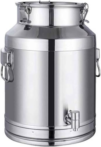 XINWEIOZ Farm Milk Transport Canister Milk Churn Pot Wine Bucket Barrel Water Bucket Oil Tea Tank with Sealed Lid and Faucet,9L