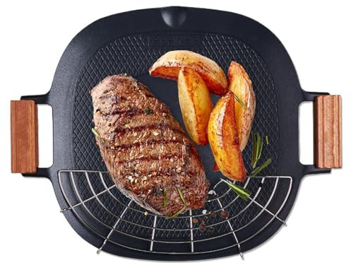 Teppanyaki - Padella per grigliare coreana - Teppanyaki Teppanyaki, in alluminio leggero, griglia antiaderente in pietra per uso domestico, feste,