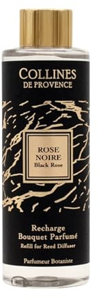 Collines de Provence, Collection Fleurs & Ecorces - Recharge bouquet parfumé Rose Noire - 200ml