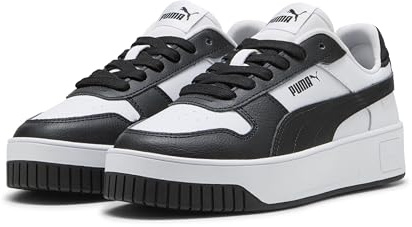 PUMA Carina Street Sneaker für Damen, Puma Weiß PUMA Schwarz PUMA Schwarz, 38.5 EU