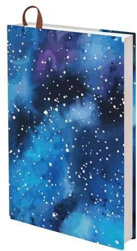 craspire Galaxy Buchhüllen Blau Wiederverwendbar Schutzfolie 8.27x5.83 Zoll Waschbar Wasserdicht Hardcover A5 Stoff Buchhülle Buchliebhaber Leser Für Tagebuch Softcover Notizbuch Büro Schulbedarf