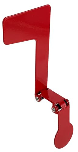DIYEAH Bandiera in Acciaio Inox per Cassetta Postale da Giardino, Sostituzione Bandierina Rossa Pieghevole Resistente alle Intemperie, Accessorio Esterno per Segnalazione Arrivo Posta