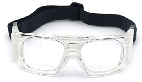 Professionelle Sportbrille für Erwachsene, Schutzbrille, Basketball Brille für Männer und Frauen mit verstellbaren Trägern, Schneesport und Gläser für Frauen, Männer, Basketball, Fußball, Tennis,