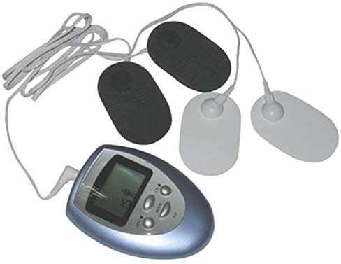 SUPVOX Digital EMS Massagegerät mit Elektrodenpads Elektrische Muskelstimulator Muskel Elektrostimulator Therapie für Schmerzlinderung und Entspannung (Keine Batterie)