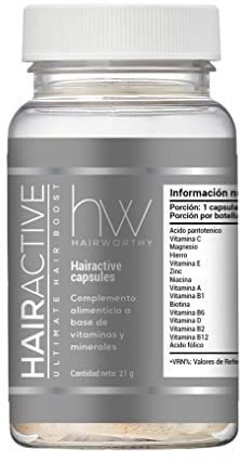 Hairworthy – Crescita Capelli Naturale Vitamine Vegane | Integratore ad Azione Rapida per Capelli più Lunghi, Forti e Folti | 150 μg Biotina | Multivitaminico per Capelli, Pelle e Unghie (3 Mesi)