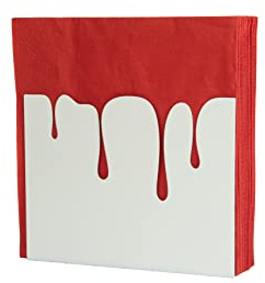 FISURA – Servilletero original con diseño de bote de pintura. Servilletero de mesa blanco. Soporte para servilletas de metal. Porta servilletas de cocina de 15x4x13 cm.