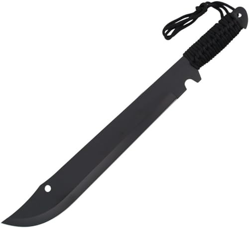 G8DS Bushcraft Messer Machete Modell Black Nylon-Scheide Gürtel Messer Survival Messer scharfes Jagdmesser Überlebensmesser Outdoor Messer für Wandern Camping Garten
