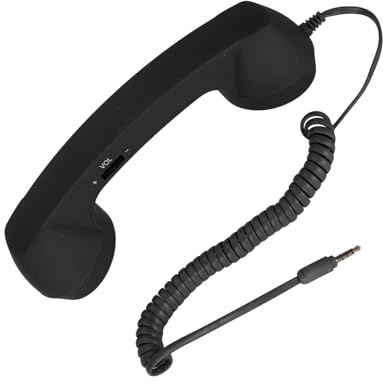 GOWENIC Ricevitore per Telefono Cellulare retrò USB C con Jack da 3,5 Mm, Ricevitore Telefonico Vintage Resistente Alle Radiazioni, Altoparlante HD Ad Alto Volume per Rispondere Alle Chiamate da