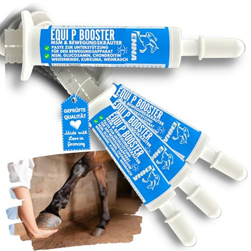 MSM Horse Willow Bark Horse - Equi P Booster - Vitamin Paste Plus Glucosamine Chondroitin High Dose Horse - Vitamin C Brewer's Yeast - Musculoskeletal Joints Tendons Ligaments Cartilage Seniors Horses