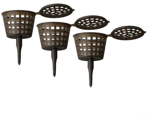 Besttoolifes Scatola per fertilizzante per piante, 100 pezzi, cestino per bonsai da giardino, portatile, contenitore organico per sostanze nutritive con coperchio, per orchidee, fiori, piccole piante
