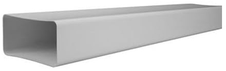 Suinga Tubo piatto rettangolare in PVC 55 x 110 mm 1,5 metri | condotto di ventilazione rigido | ignifugo e autoestinguente