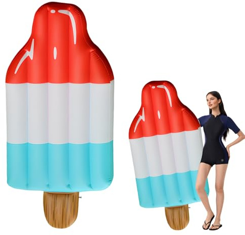 ACTOYS Colchoneta Piscina Adultos, Colchoneta Hinchable Piscina, Colchoneta de Playa Hinchable, Colchonetas para Piscina, Hinchables para Piscina y Playas (Helado)